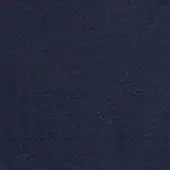 Navy textile sample displaying a dense, linear weave and matte finish, with a consistent saturated color and medium fabric weight.