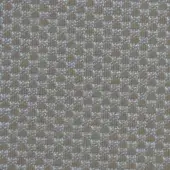 Woven textile sample with repeating circular motifs in tan and light gray, grid pattern, durable construction, labeled “horm outdoor flukso clouds openair 413”.