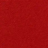 Red fibrous texture sample displaying a short pile and woven construction, with imprinted text “horm > vescom lani 7060”.