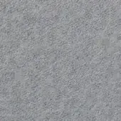 Vescom Lani textile sample, gray granular fiber texture, subtle silver to charcoal tonal variations, matte finish, directional pattern.