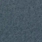 Looped pile textile sample in blue-gray with a matte finish, displaying short, dense loops and imprinted text “horm > vescom lani 7060 44”.