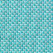Woven textile sample, turquoise and light gray, displaying a tight grid pattern with slightly raised texture and neutral lighting.