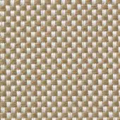 Woven textile sample, olive-green and white, rectangular grid pattern with raised texture; Vescom Samar 7052 manufacturer detail visible.