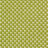 Woven textile sample, light green and off-white, repeating square block pattern with a dense, matte finish; Vescom Samar 7052.