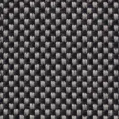 Woven fabric texture features a black and light gray rectangular grid pattern, dense weave, and subtly raised surface with product text.