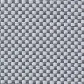 Geometric textile sample in gray and light blue features a dense, repeating square and rectangular weave with “vescom samar 7052 39” text.