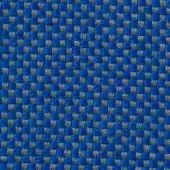Blue and gray woven fabric texture with a square grid pattern, displaying “vescom samar 7052 51” text, studio lighting.