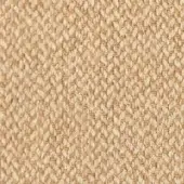 Woven fabric sample, beige and off-white speckled texture, tight grid weave, “bontempi gourmet tego005 – cashew” label visible.