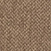 Walnut brown fabric texture with a dense, irregular weave and subtle speckled variations; crisscrossing thread pattern, matte finish.