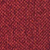 Red woven fabric texture with a nubby, irregular surface; matte finish, tight weave, tonal variations, and product details “bontempi tego011 chilly”.