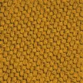 Mustard yellow kvadrat coda fabric texture, dense nubby weave with grid pattern, matte finish, durable upholstery textile sample tkc02.