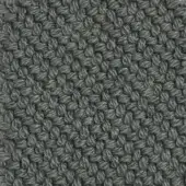 Sage green kvadrat coda fabric texture with a dense, looped weave and matte finish, labeled tkc05 by bontempi.