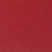 Red nappa leather texture with a pebbled grain and matte finish, displaying tonal variations and a soft, pliable appearance.