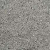 Bontempi lava stone texture sample, dense gray granular material, matte finish with speckled surface and subtle tonal variations.
