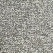 Heathered gray fabric texture with irregular weave, vertical ribbing, and visible brown threads; labeled “borzalino geranio 2130” detail.