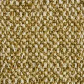 Woven fabric texture, golden-yellow and off-white tweed, dense irregular pattern with visible knots, Borzalino Fiesole G248 label.