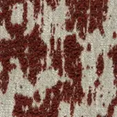Woven fabric texture with rust-colored tufts on cream, irregular pattern, subtle grid background, natural fiber appearance, bibbona g306 sample.