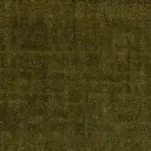 Olive green boss velvet fabric sample displaying a dense, short pile and mottled texture with directional sheen.