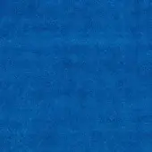 Blue velvet fabric sample displaying a dense, short pile texture and matte finish, with a subtly granular surface quality.