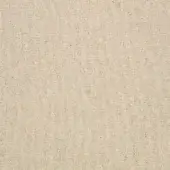 Beige flecked fabric sample with yellow, orange, and brown speckles; tight weave, matte texture, labeled “fleck eco k5260” for upholstery.