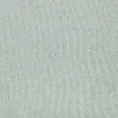 Woven fabric sample, cool gray-green tone, granular texture with mottled weave; “fleck eco” designation, matte finish, product code printed below.