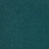 Teal fabric sample with speckled texture, woven synthetic fibers, and subtle tonal variations; label reads “borzalino fleck eco k5260-30”.