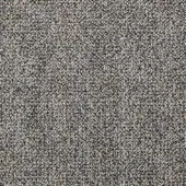 Gray woven fabric texture, speckled granular surface with blue and brown tones, nubby quality suitable for upholstery applications.