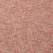 Terracotta fabric sample with a dense, speckled weave and matte finish, displaying horizontal lines and a Borzalino label: Agora 71384 – 009.