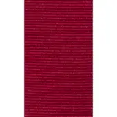 Gros grain ribbon, deep red, horizontal ribbing; matte finish, tightly woven texture, uniform pattern, neutral lighting, fabric sample.