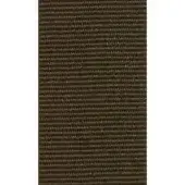 Gros grain ribbon in olive-brown, displaying a horizontal ribbed weave with a matte finish and subtle sheen, branded with “borzalino 4548”.
