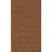Brown grosgrain ribbon with a horizontal ribbed texture against a white backdrop, displaying a matte finish and clean edges.