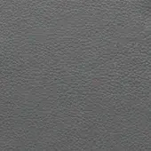 Gray leather texture with repeating pebble-grain pattern on a white background, exhibiting a smooth, matte, consistent medium-gray tone.