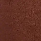 Brown leather texture displaying a dense grain pattern, warm reddish-brown tone, matte finish, and “borzalino” label imprint.