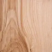 Natural oak wood texture displaying light beige and tan tones, vertical grain patterns, and subtle knots with a smooth, finely sanded surface.