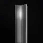 Elegant Terzani Stanley floor lamp with crystalline blades in gradient gray tones, evoking a cosmic vision crafted in Italy