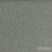 Norfolk Vescom fabric sample, light gray and black circular pattern, woven texture, grid arrangement, miniforms collection.
