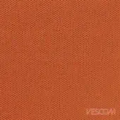 Orange woven fabric texture with dark gray grid pattern, displaying “wilson energetico energetic” text, Vescom collection by miniforms.