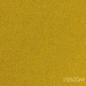 Electric yellow Vescom Wilson fabric sample, plain weave texture, uniform matte surface with grid pattern, manufacturer watermark visible.