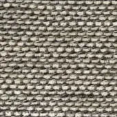 Woven fabric texture, gray and off-white, displays a dense, repeating circular pattern with a slightly raised, matte finish.
