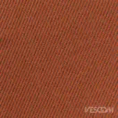 Rosso red woven fabric texture with diagonal ribbing, charcoal gray threads, matte finish, and visible “VESCOM” watermark.