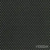 Vescom Rolla Grafite fabric texture features a repeating geometric circle pattern in dark graphite gray with a matte finish.