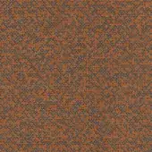 Irregular orange texture with dark blue and gray accents, dense woven pattern, granular visual structure, no discernible motif.