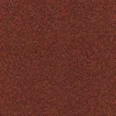 Woven fabric sample, reddish-brown and navy blue, dense speckled texture with looped construction; “mica 33 indio” label visible.