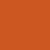 Mattone lacquer surface, NCS S3060 Y60R color, uniform flat composition with diffused lighting and minimalist presentation.