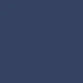 Deep blue polypropylene color swatch, “blu intenso,” displays a saturated, matte finish with uniform tone for material selection.