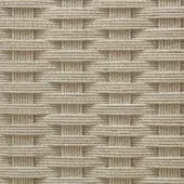 Straw texture, beige tone, geometric weave with rectangular openings and spiraled straw filling, consistent pattern for furniture or decor.