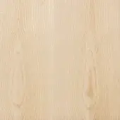 Ash wood texture displaying light beige tones, vertical grain, and teardrop-shaped eyes, presenting a smooth matte surface.