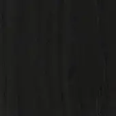 Black ash wood texture with matte black finish, displaying long vertical grain and subtle tonal variations, indicative of miniforms’ collection.