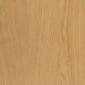 Stained oak wood texture with warm beige tones, featuring linear vertical grain patterns, subtle color variations, and a smooth polished finish.