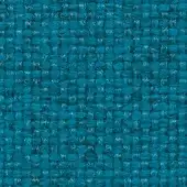 Teal woven fabric texture features a raised grid pattern with thicker yarns and subtle off-white threads, displaying durability and depth.